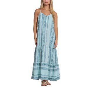 Elan Spaghetti Strap Maxi Swim Cover-up Dress Size S 6482